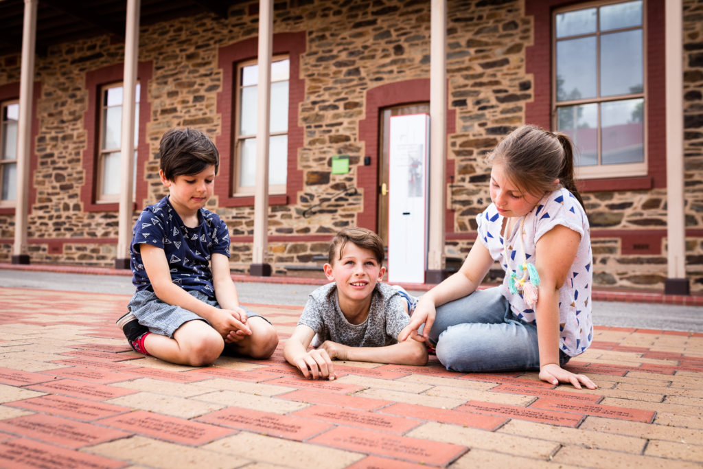 Children at the Migration Museum in Adelaide